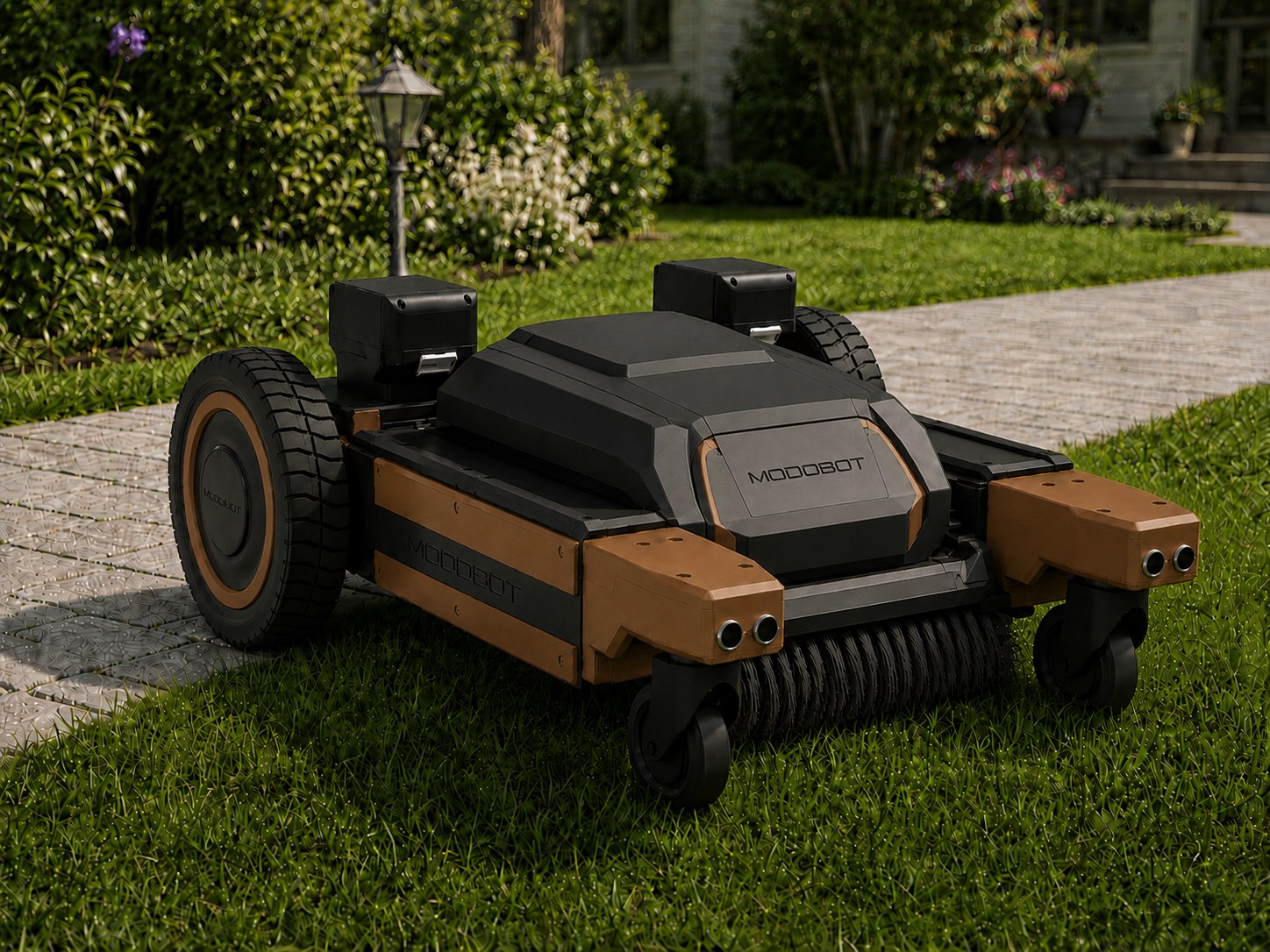 MODOBOT mit Kehrmaschinenmodul